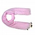 Designer Party Wear Striped Liner Stole With Colorful Fringe's - Pink Designer Party Wear Striped Liner Stole With Colorful Fringe's - Pink